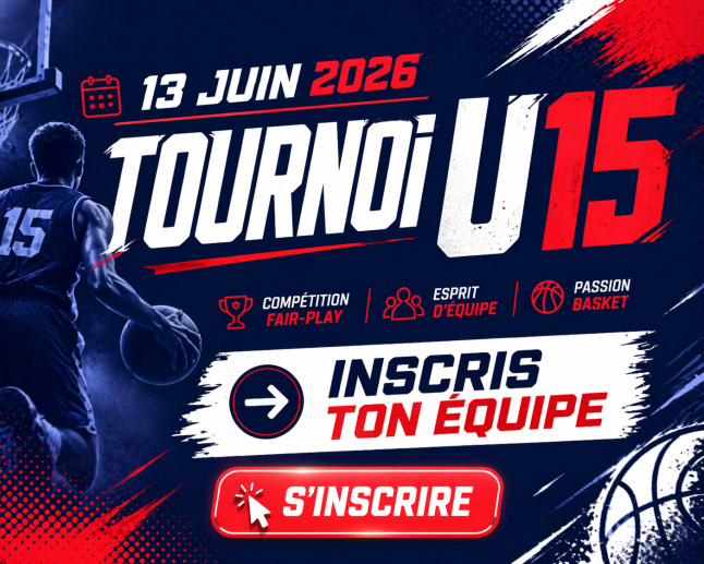 USBB 🔍 Tournoi U15 2026