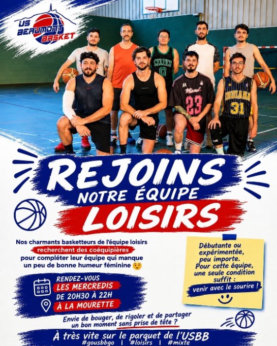 Rejoins notre équipe Loisirs!