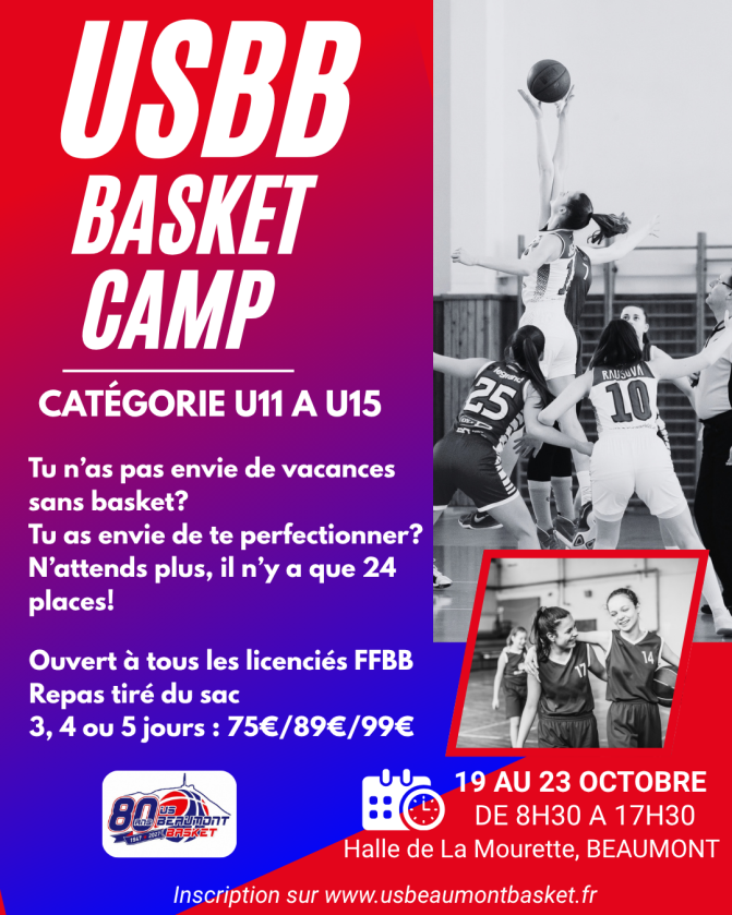 STAGE 🏀 Vacances de Pâques
